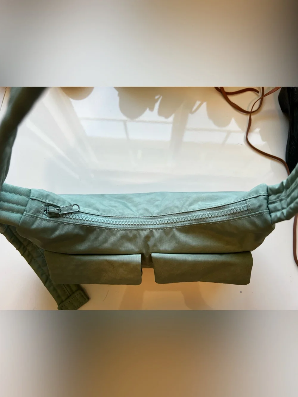NWOT BAGGU Cargo Shoulder Bag in Seafoam Green